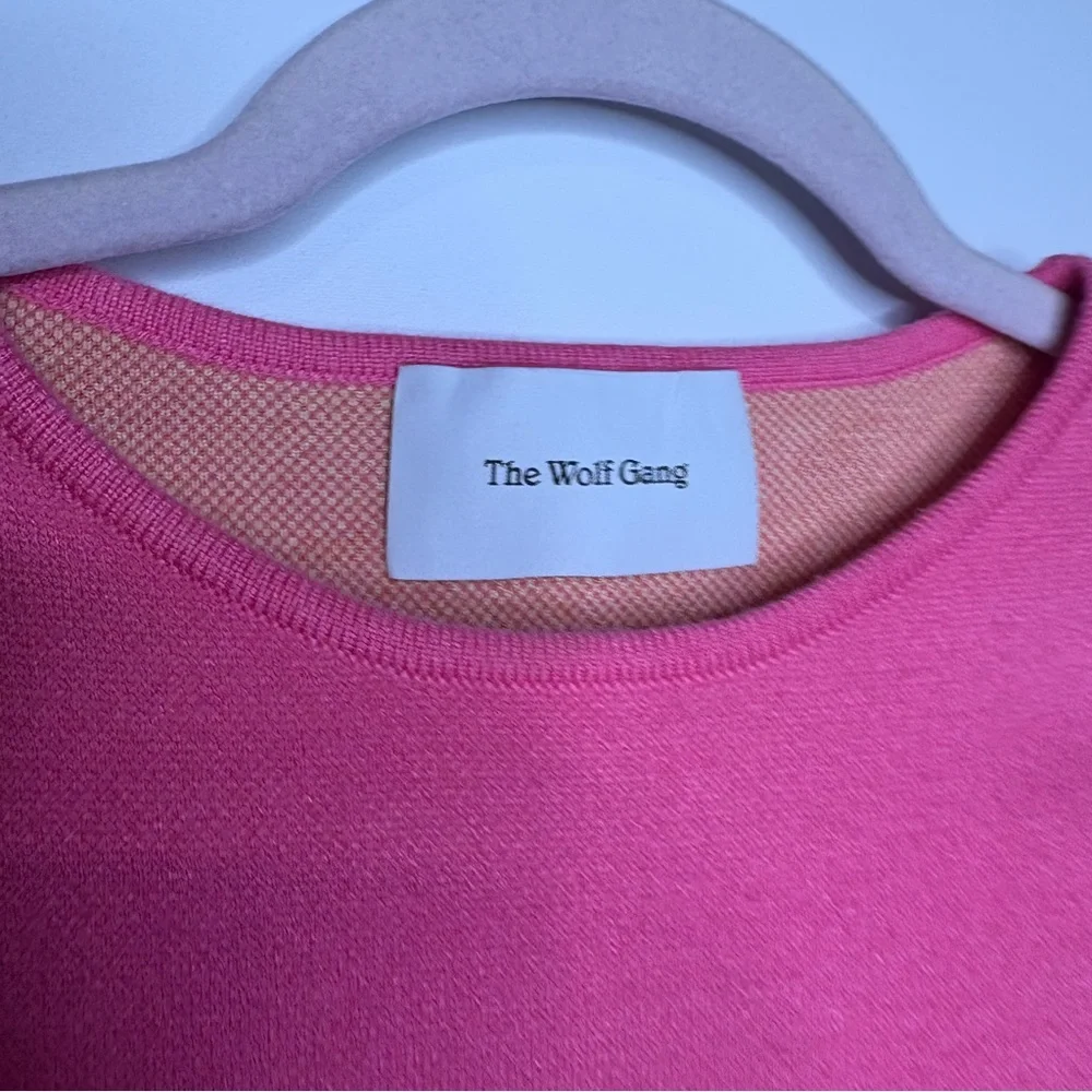 The Wolf Gang Hibiscus Long Sleeve Knit Sweater Top Size Small
